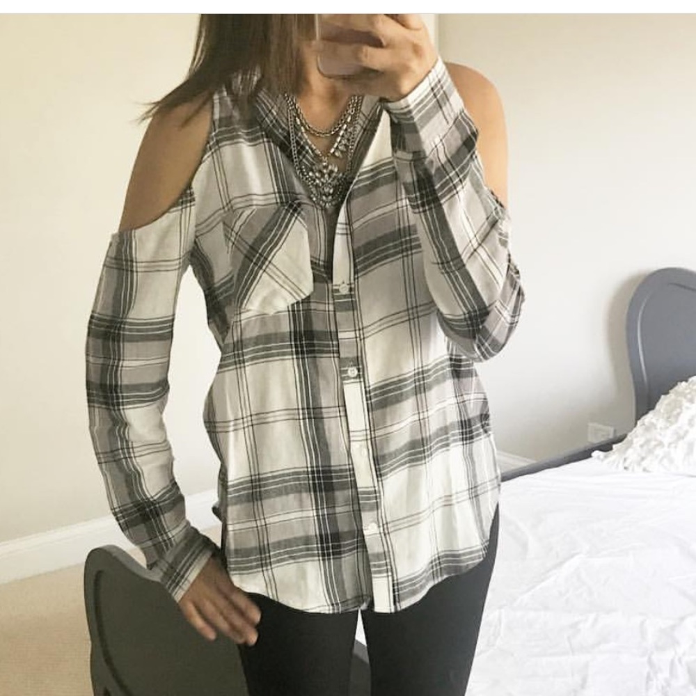 flannel button down